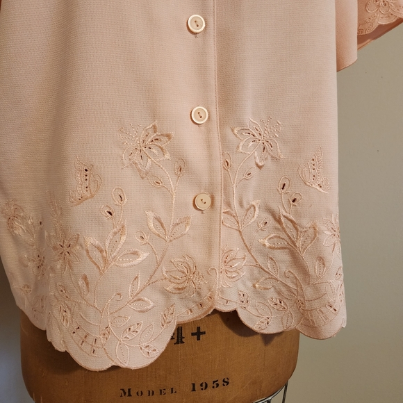 Alfred Dunner Peach Shirt Size 18W - Picture 6 of 10